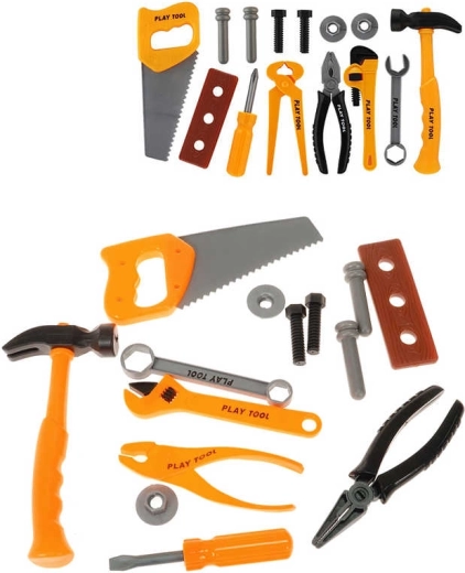 Set d’outils de travail pour enfants pour petits bricoleurs en sachet - 14 pièces