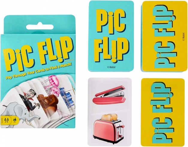 jeu de cartes logique pic flip pro enfants 7+ – associations et recherche rapide de paires