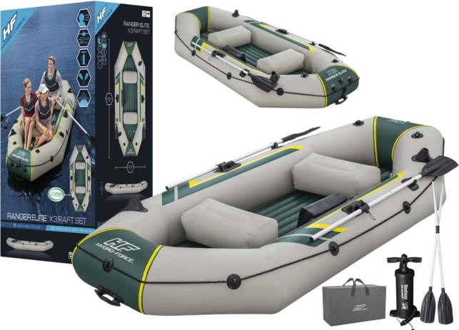 Bateau gonflable Bestway RANGER ELITE X3 pour 3 personnes