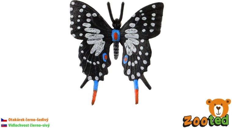 Modèle en plastique de papillon machaon – décoration réaliste 6 cm