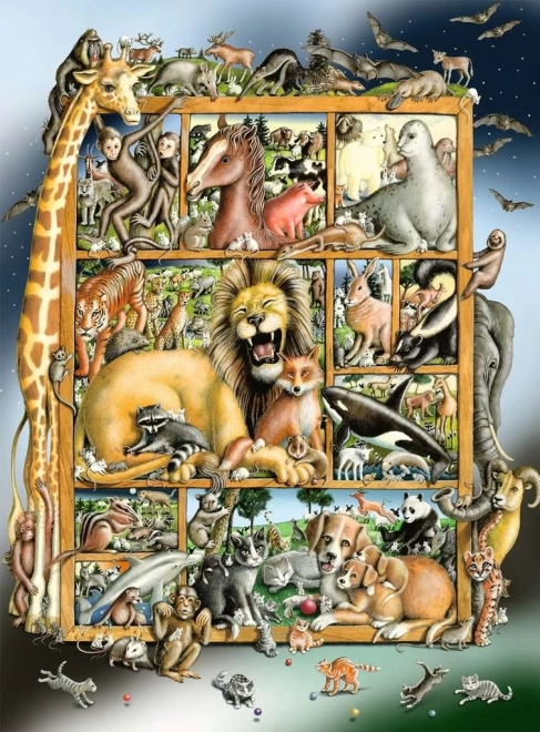 Puzzle Ravensburger Ménagerie Animale XXL 100 pièces