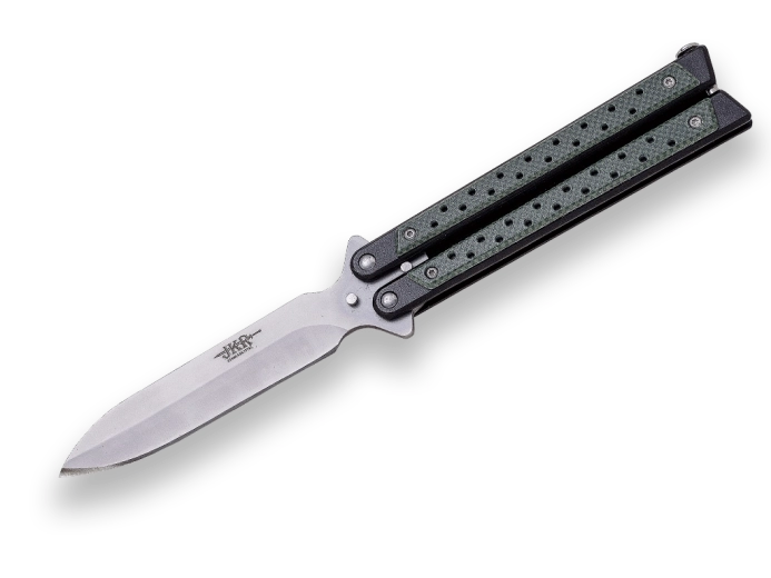 Joker Butterfly couteau de poche balisong 10,5 cm, manche synthétique