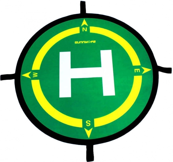 Tapis d’atterrissage pour drones 50 cm avec points cardinaux