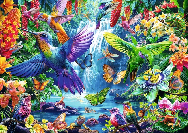 Puzzle 1000 pièces – colibris sous les tropiques