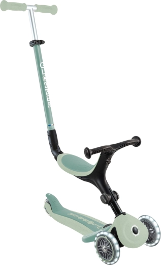 Globber GO•UP Active Lights Ecologic 3-en-1 pistache