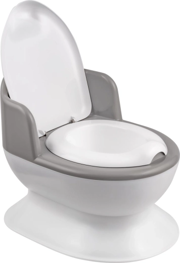 Maltex pot de nuit toilette portable – blanc/gris