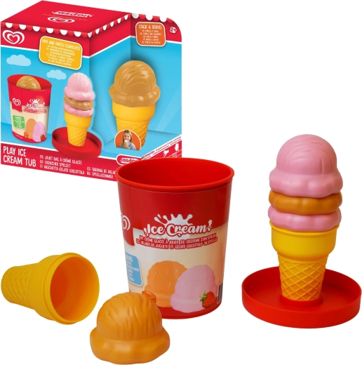 Set de glaces en pot Algida Casdon (fraise-caramel)