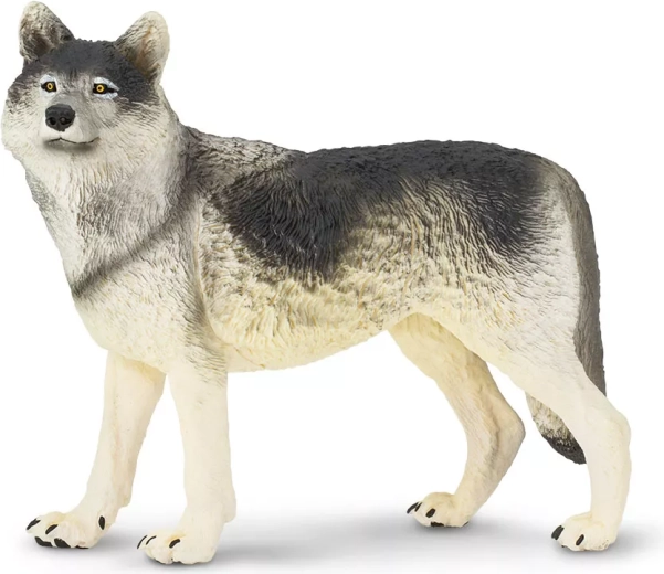 Figurine de loup gris Safari Ltd. - 1 pièce