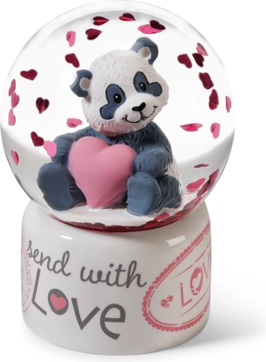 Boule à neige NICI panda Love 6,5 cm