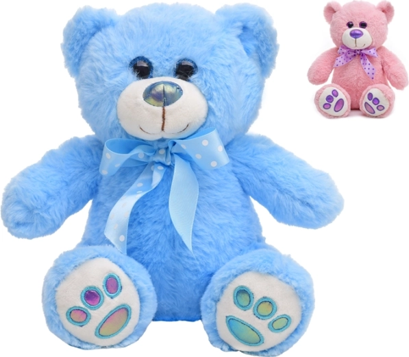 Ourson en peluche 25 cm avec nœud pour bébés