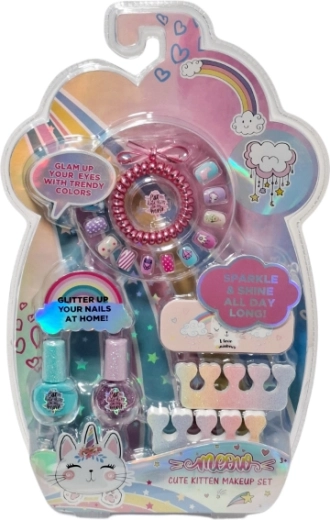 Coffret pour enfants de décoration des ongles motif chaton