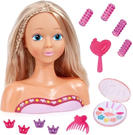 Tête à coiffer Bayer Top Model avec cosmétique