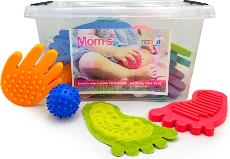 Parcours sensoriel Hérisson avec balles de massage, 36 pièces, dès 12 mois, Mom's Care