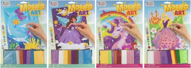 Grafix image en mosaïque Princesse rose 30x21 cm