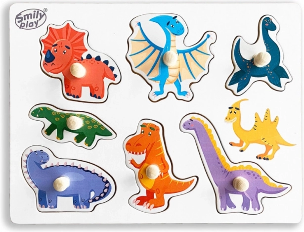 Puzzle en bois dinosaures