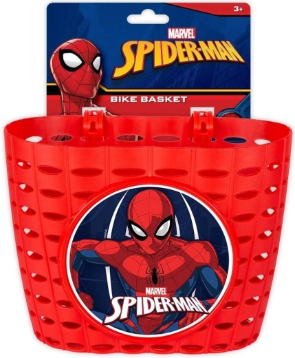 Panier enfant pour vélo Spider-Man rouge