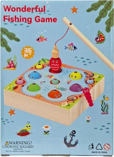 Jeu de pêche en bois – pêche magnétique