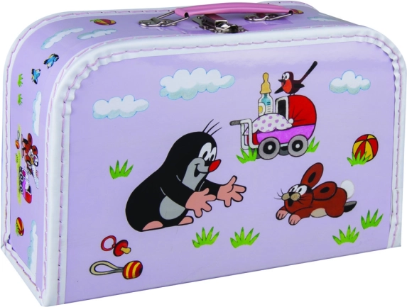 Valise pour enfants Krtek et poussette violet
