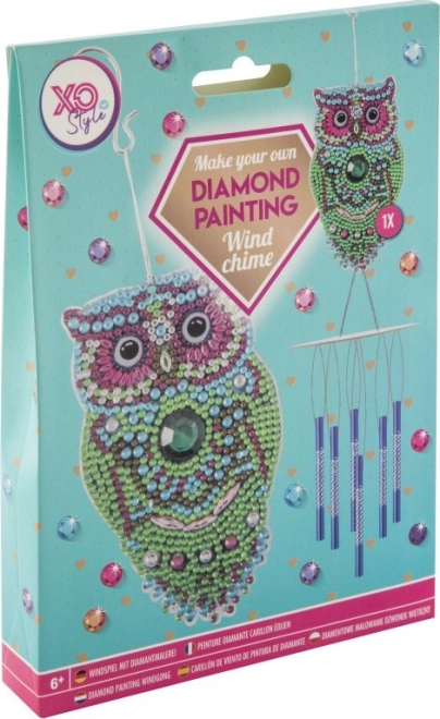 Peinture au diamant - Carillon Hibou