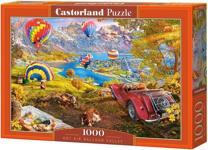 Puzzle Castorland Vallée des montgolfières 1000 pièces