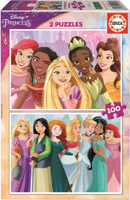 Educa puzzle Disney princesses 2×100 pièces
