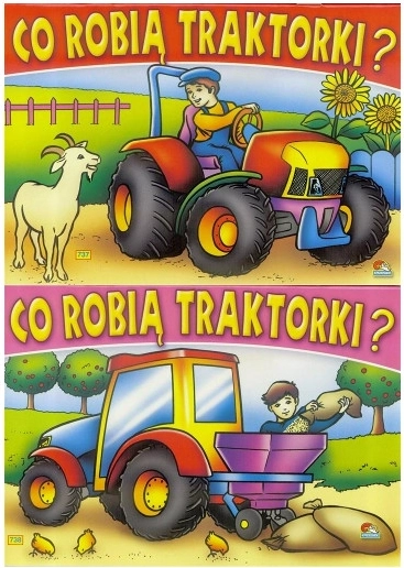 Livre de coloriage Que font les tracteurs