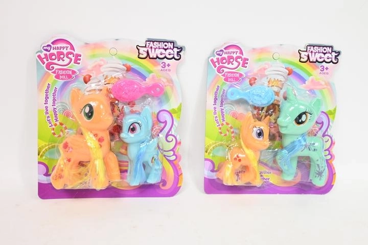 Mini chevaux avec accessoires