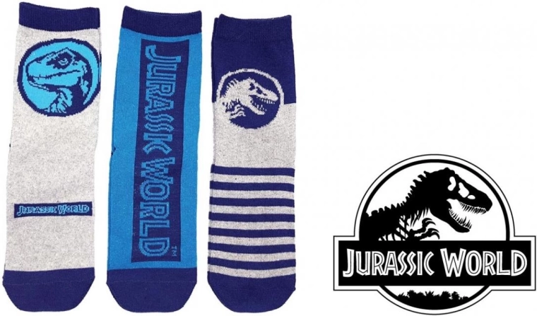 Ensemble de chaussettes Jurassic World - 3 paires