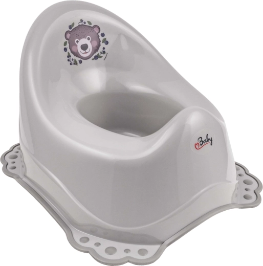 Maltex pot avec antidérapant The Nature Buddies Ours, gris