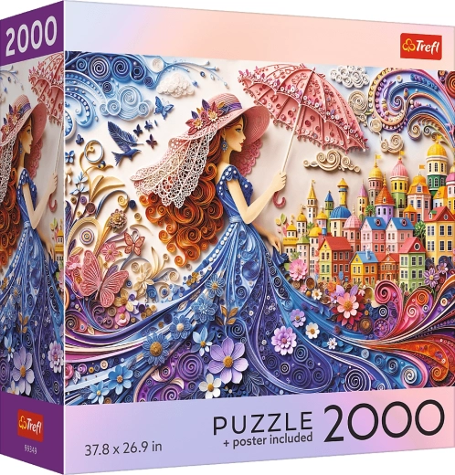Puzzle Trefl USA Collection : Dame au soleil, 2000 pièces