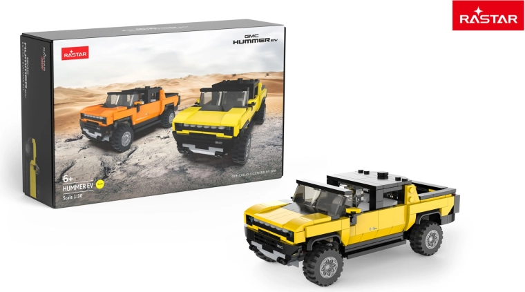 Maquette de voiture RASTAR Hummer EV 1:30 jaune