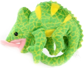 Caméléon en peluche 18 cm