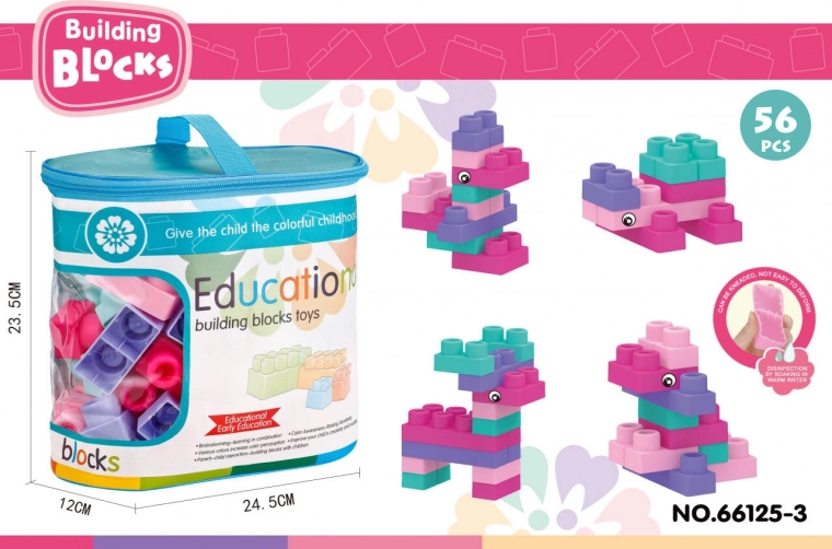 Ensemble de blocs de construction souples 56 pcs