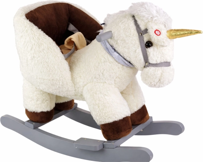 Licorne à bascule blanche pour enfants