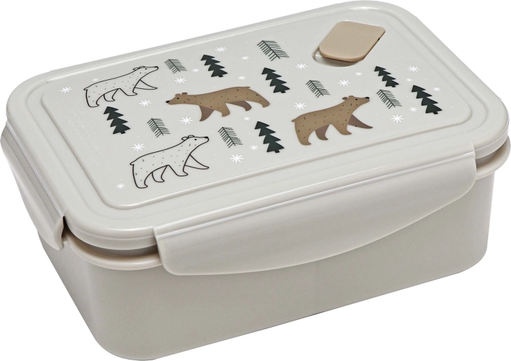 Boîte à goûter en plastique avec valve Kitchisimo 830 ml – ourson