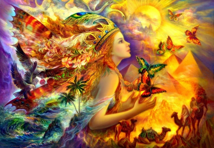 Puzzle Monde fantastique coloré 1000 pièces