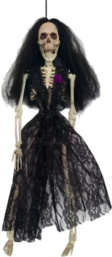 Accessoire de fête squelette en robe