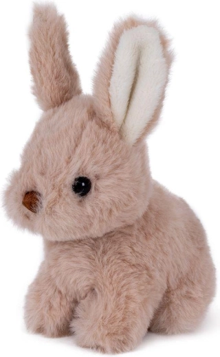 Petit lapin en peluche beige 15 cm