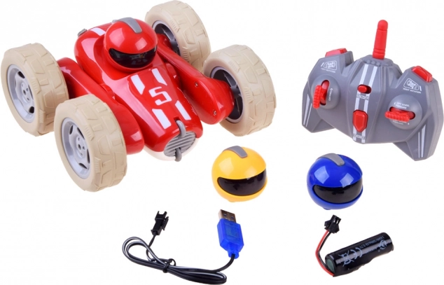 Voiture RC acrobatique 360° avec lumières, sons et casques interchangeables