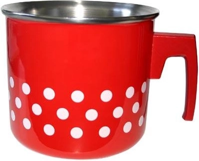 Casserole à bain-marie émaillée PUNTÍK 2 l rouge