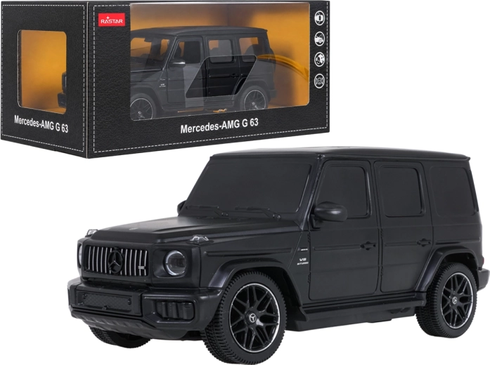 Modèle métallique Mercedes-AMG G 63 RASTAR à l’échelle 1:24, noir