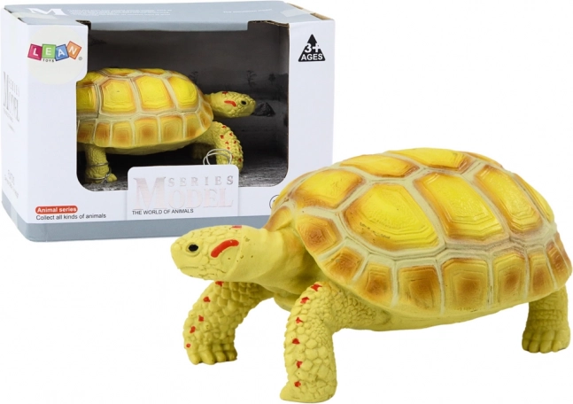 Figurine de collection réaliste tortue terrestre – jaune