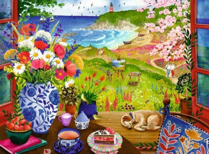 Puzzle Ravensburger Vue sur la nature XL 100 pièces