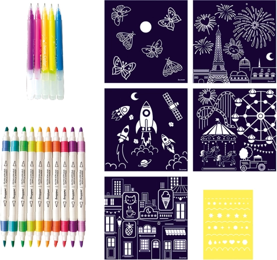 Artissimo XL kit créatif avec feutres acryliques Nuit magique
