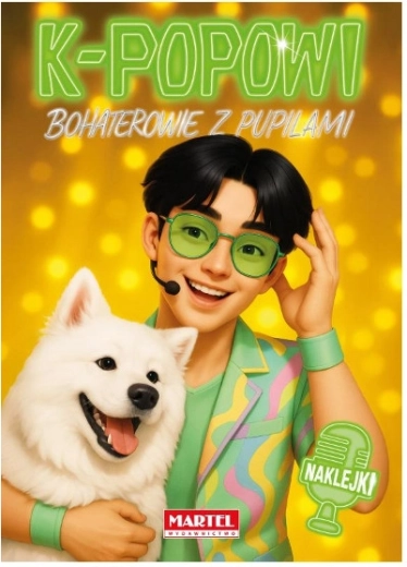 Livre de coloriage Les héros de la K-pop avec leurs animaux de compagnie et des autocollants