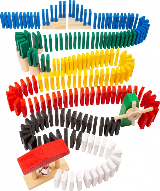 Domino rallye en bois SMALL FOOT – kit créatif 490 pièces