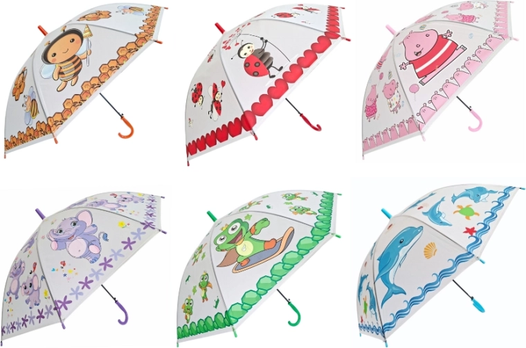 Parapluie pour enfants avec motifs colorés
