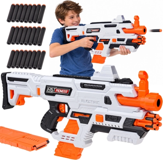 Blaster électrique et manuel 2 en 1 pour fléchettes en mousse