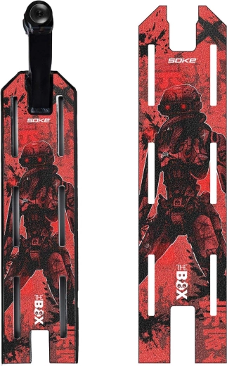Griptape Soke pour trottinette freestyle Red Cyber 52 × 13 cm