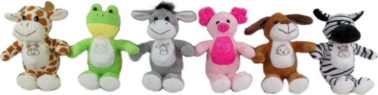 Peluche 15 cm – variantes assorties